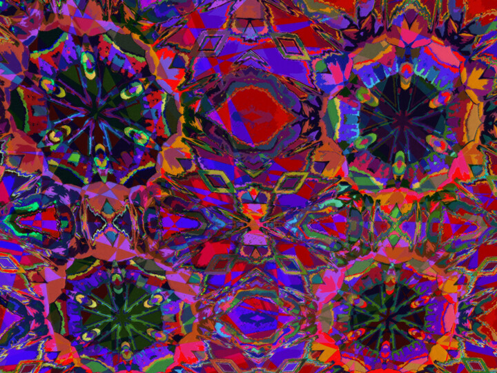 Digital Arts titled "Abstract Spring 21" by Ken Grzesik, Original Artwork, Digital Painting
