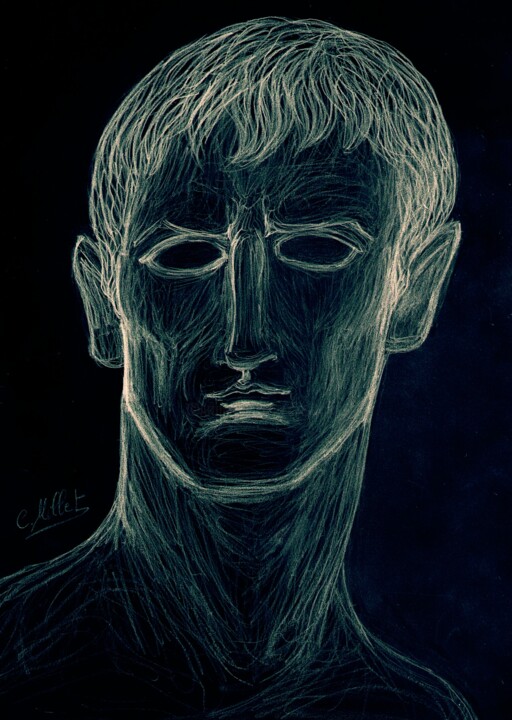Dessin intitulée "Portrait de Napoléo…" par Cindy Millet, Œuvre d'art originale, Photographie numérique