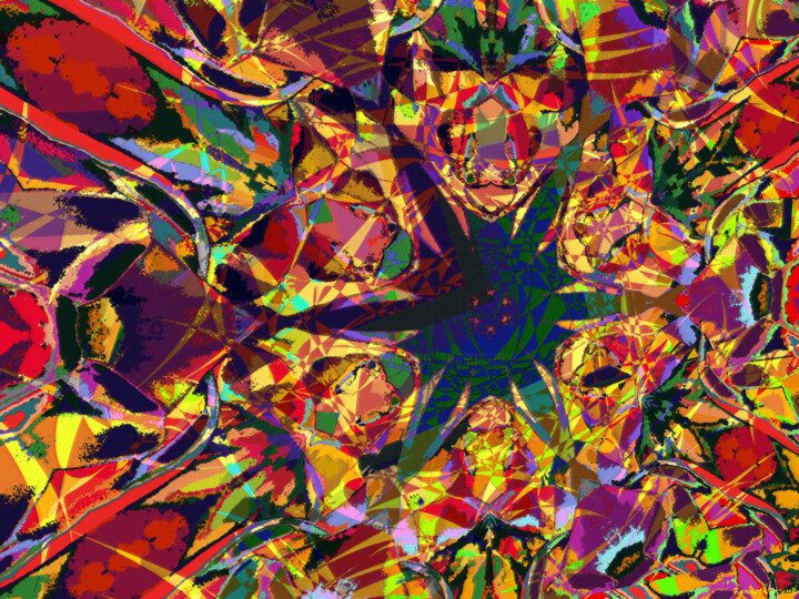 Digital Arts titled "Abstract Spring 22" by Ken Grzesik, Original Artwork, Digital Painting