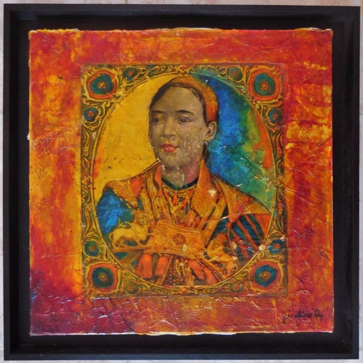 Pintura titulada "TaÏtou" por Géraldine Rey-Deschamps, Obra de arte original