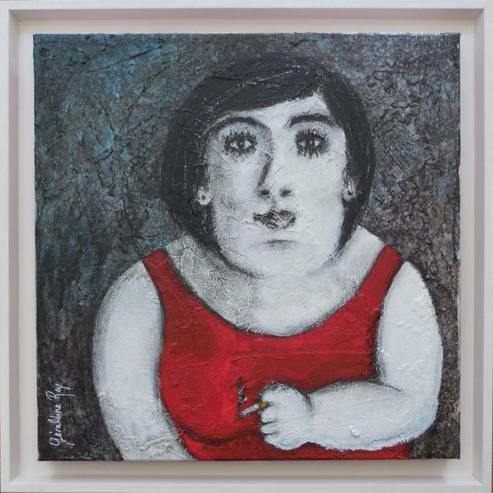 Pintura titulada "Dolorès" por Géraldine Rey-Deschamps, Obra de arte original