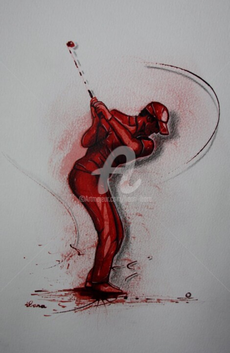 golf N°13 图画, 16.5x11.8 in
