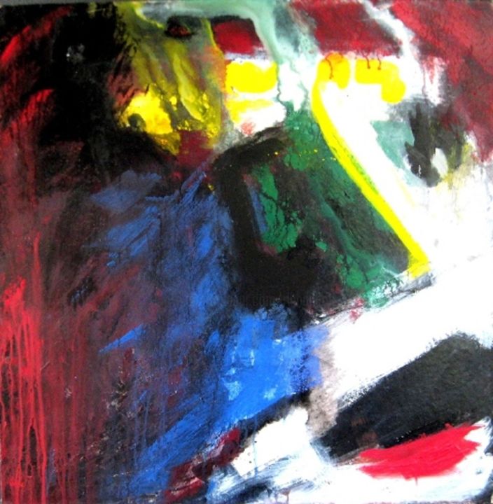 Painting titled "Red Lip 2ap" by Richard Herr, Original Artwork, Acrylic