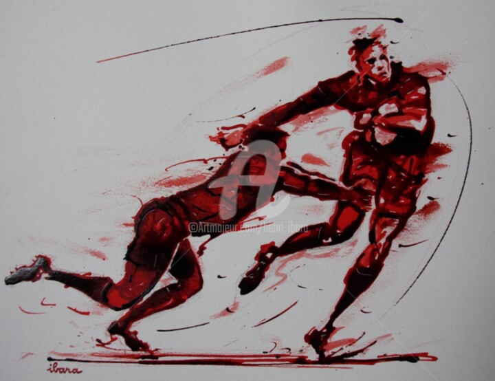 Rugby N°30 图画, 11.8x16.5 in