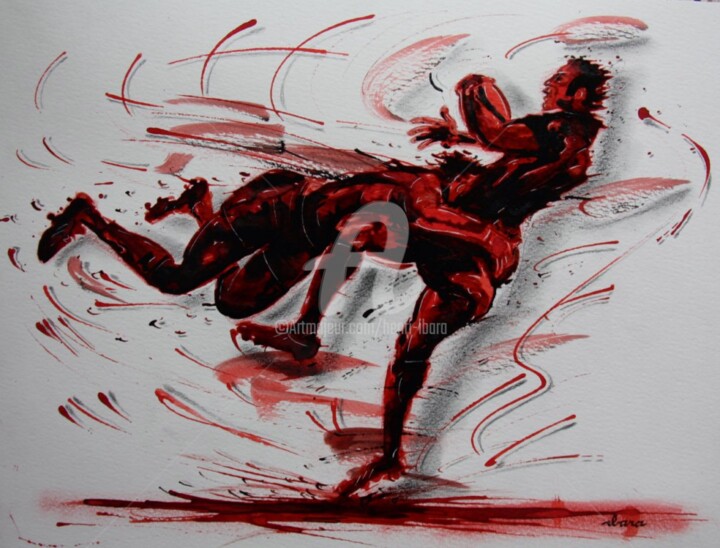 Rugby N°32 图画, 11.8x16.5 in