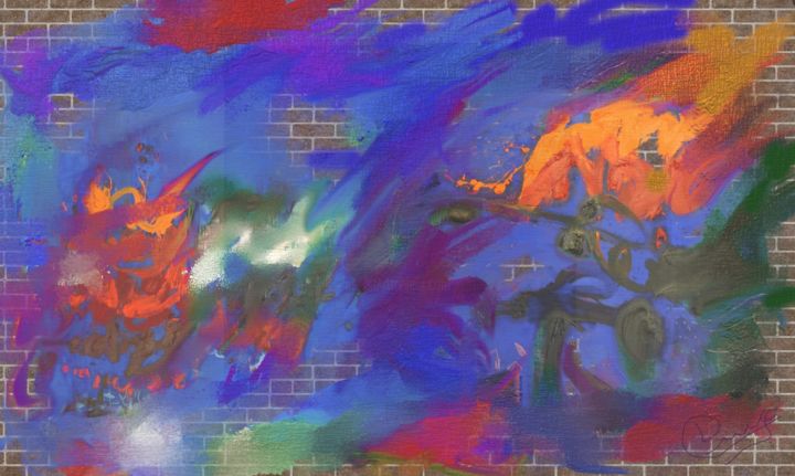 Painting titled "collage-7.jpg" by Dimas Eleazar García Villegas, Original Artwork