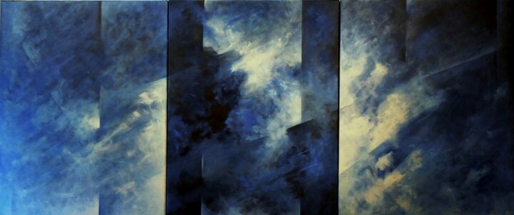 Peinture intitulée "Voyage immobile" par Michèle Radix, Œuvre d'art originale, Acrylique