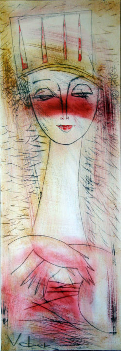 100-35-cm-oil-card-2006-1 绘画, 39.4x13.8 in