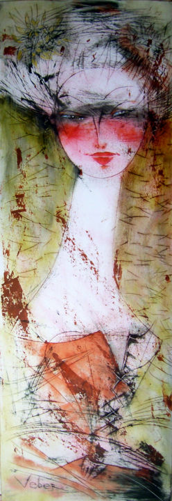 100-35-cm-oil-card-2006-6 绘画, 39.4x13.8 in