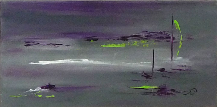 Peinture intitulée "REPOS" par Sandrine Chalot, Œuvre d'art originale, Acrylique