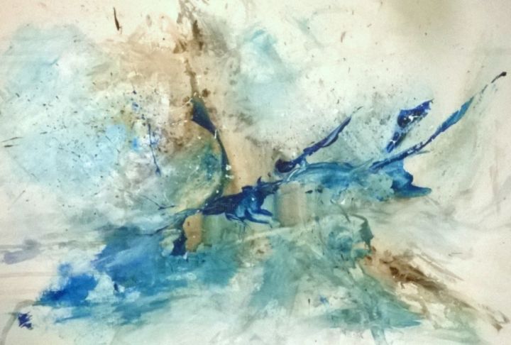 Peinture intitulée "envolée" par Sandrine Chalot, Œuvre d'art originale, Acrylique