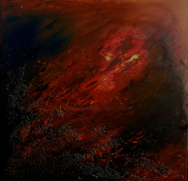 Peinture intitulée "Sombritude" par Sandrine Chalot, Œuvre d'art originale, Acrylique
