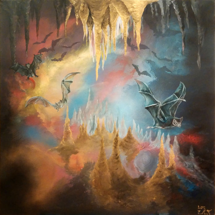 La Grotte 绘画, 31.5x31.5 in