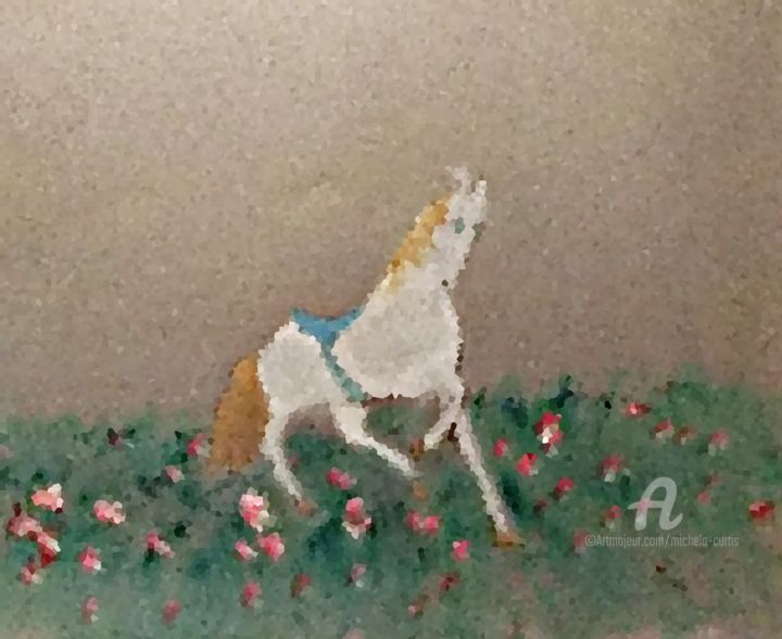 The Merry-Go-Round 绘画, 11x14 in