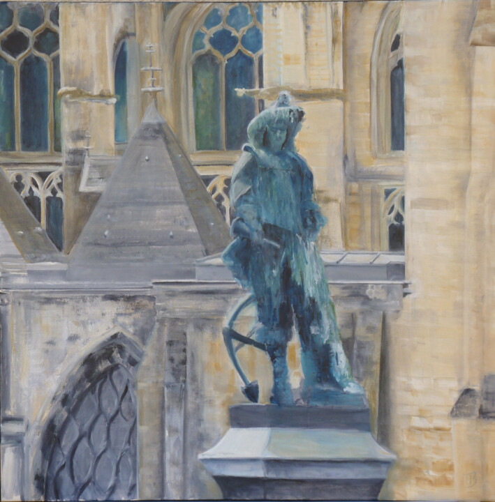 Peinture intitulée "Duquesne" par M Batté Gauthier, Œuvre d'art originale, Huile