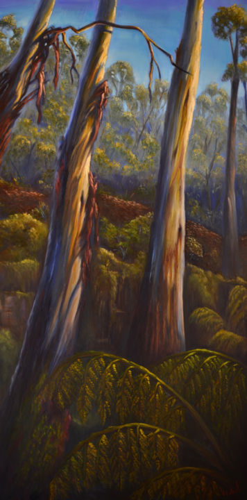 绘画 标题为“In the shade of the…” 由Christopher Vidal, 原创艺术品, 油