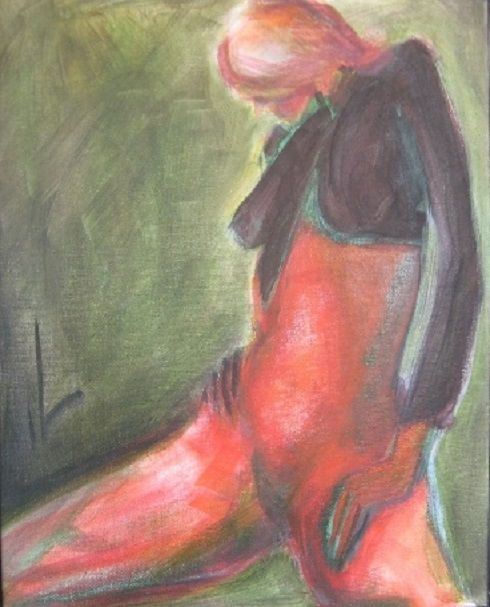 Painting titled "Top Black FNP 70" by Richard Herr, Original Artwork, Acrylic