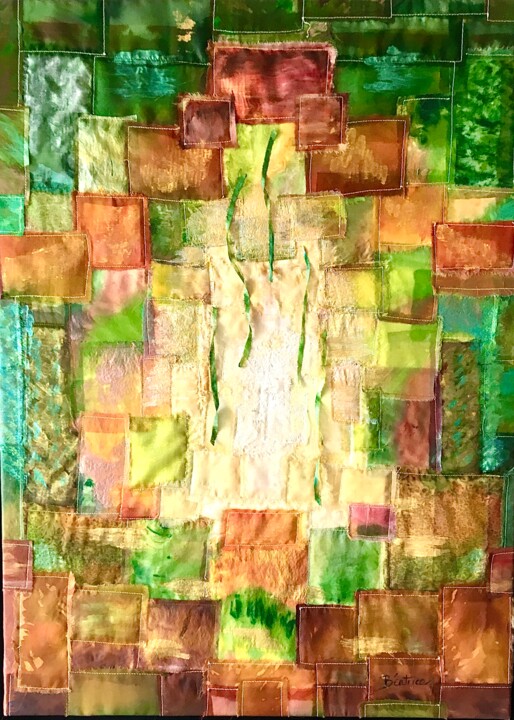 AUTOMNE Textile Art, 31.5x23.6 in