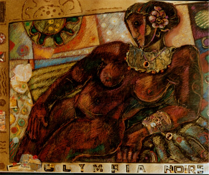 Olympia Noire Collages, 19.7x25.6 in