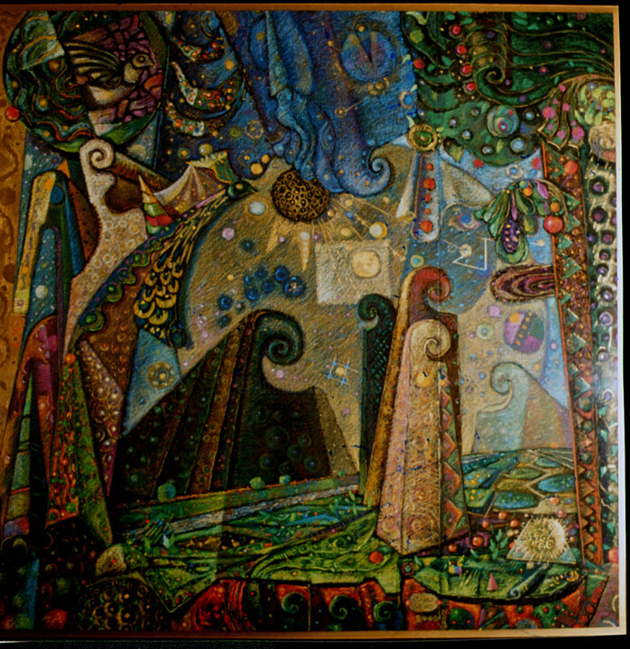Painting titled "From Joy to Grief" by Mandy Sand, Original Artwork, Pastel