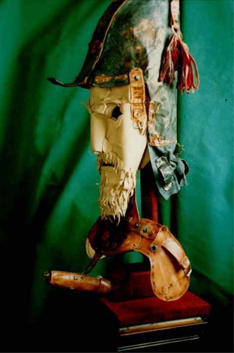 Sculpture titled "Don-Quichot" by Mandy Sand, Original Artwork, Mixed Media