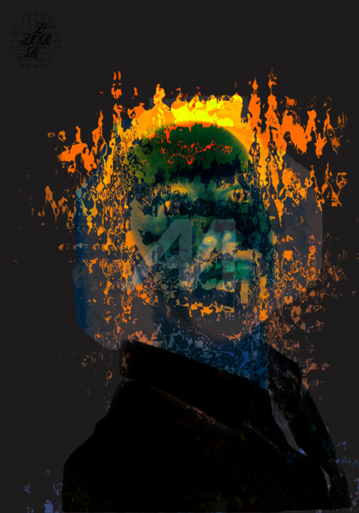 "AutoTraitPourtrait" başlıklı Dijital Sanat Lor Joyeaux tarafından, Orijinal sanat