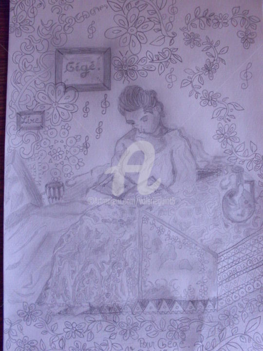 图画,  11.4x8.3 in 