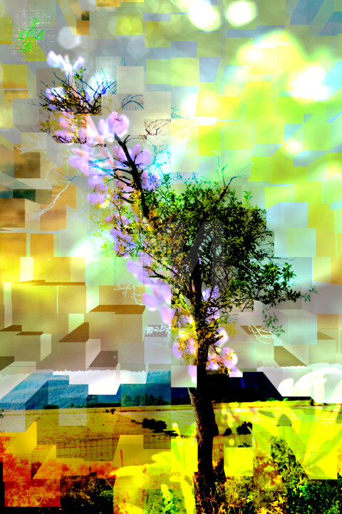 "Arbre-Flash-Gold" başlıklı Dijital Sanat Lor Joyeaux tarafından, Orijinal sanat