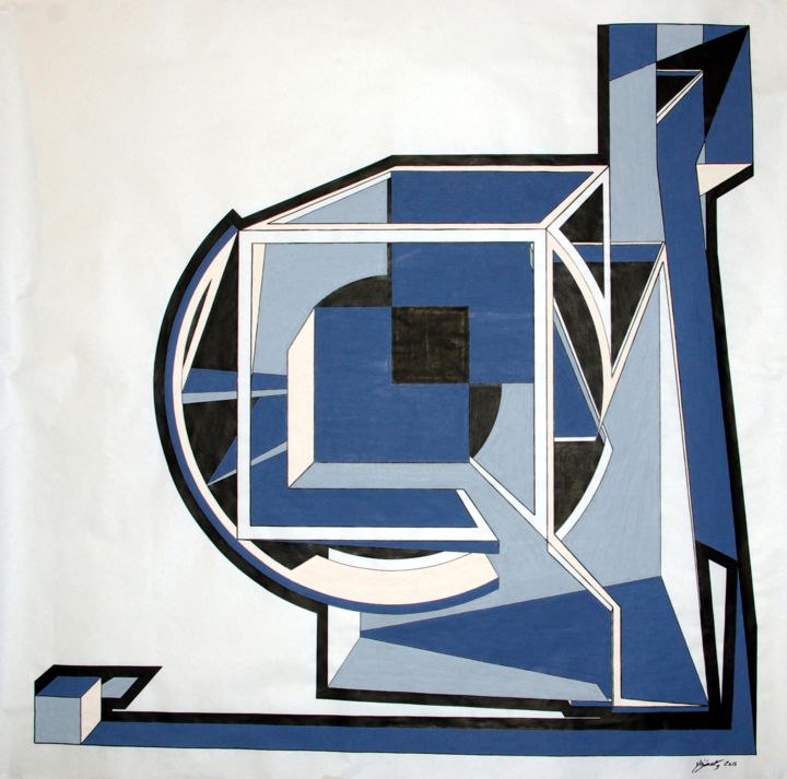 Painting titled "The Pi Project part…" by Clément Charoy, Original Artwork, Marker