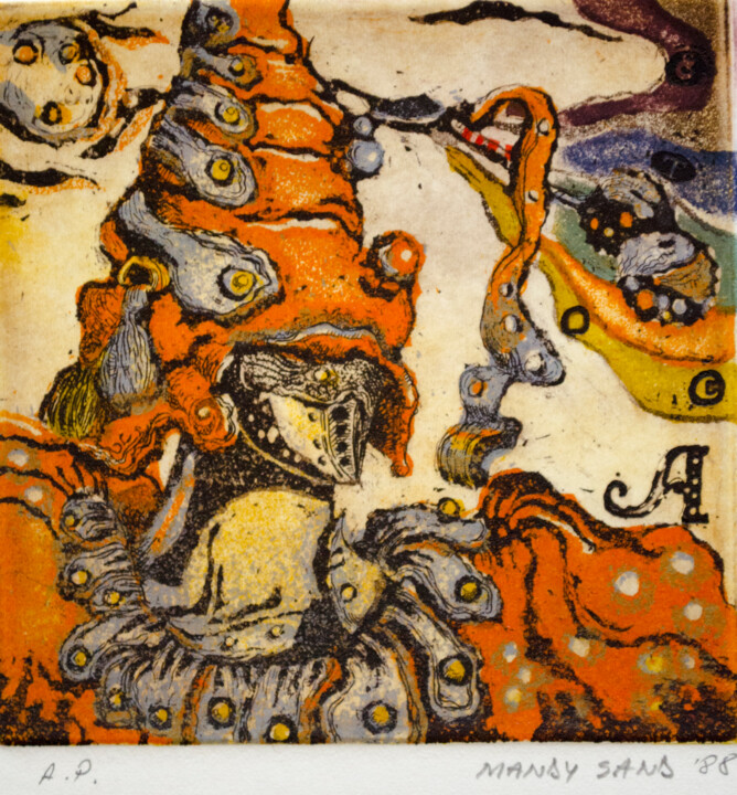 Apollo 印花与版画, 3.9x3.9 in