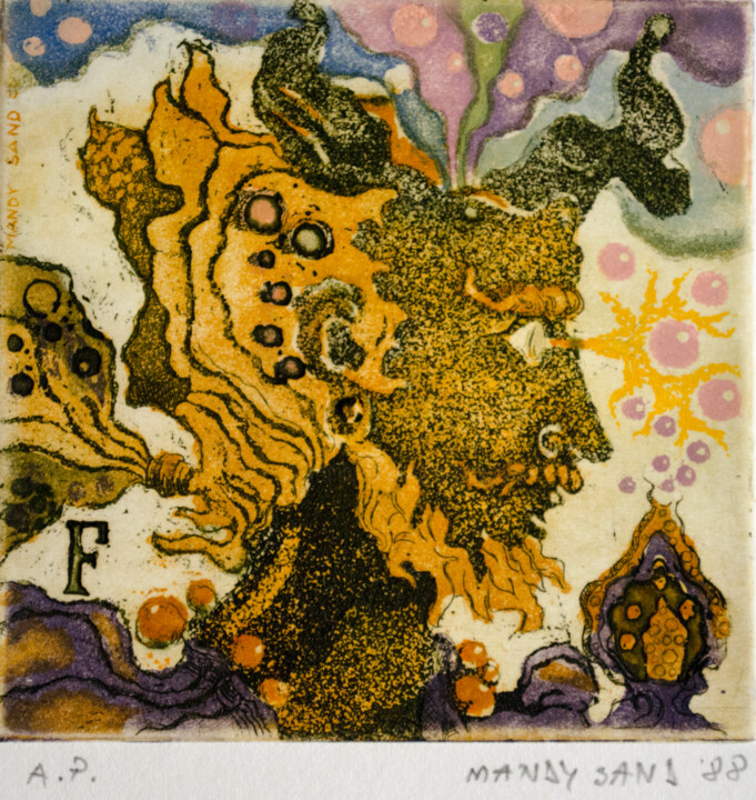 Faun 印花与版画, 3.9x3.9 in