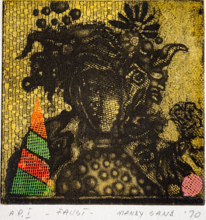 Faust 印花与版画, 3.9x3.9 in