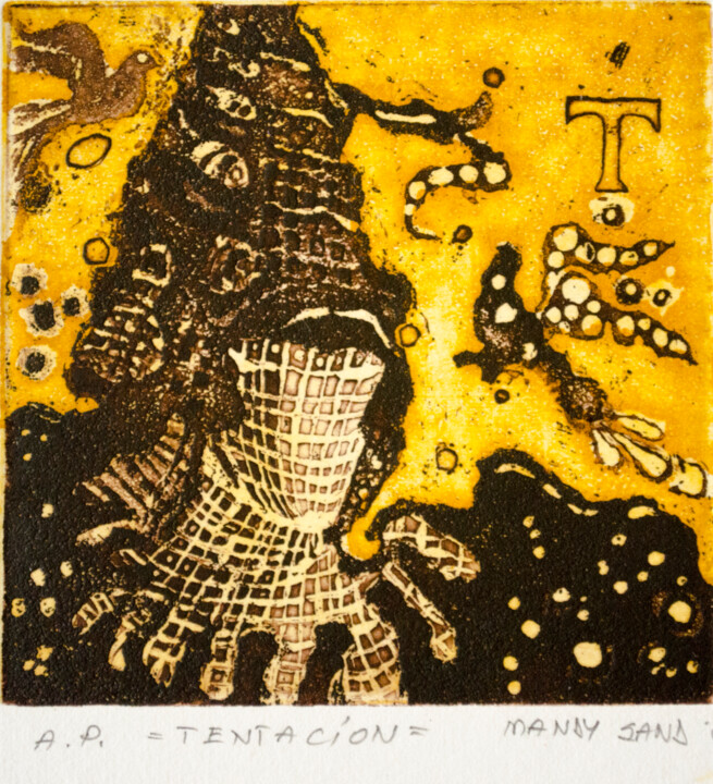 Temptation 印花与版画, 3.9x3.9 in
