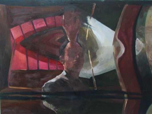 Peinture intitulée "déformation" par Mathieu Weemaels, Œuvre d'art originale, Huile