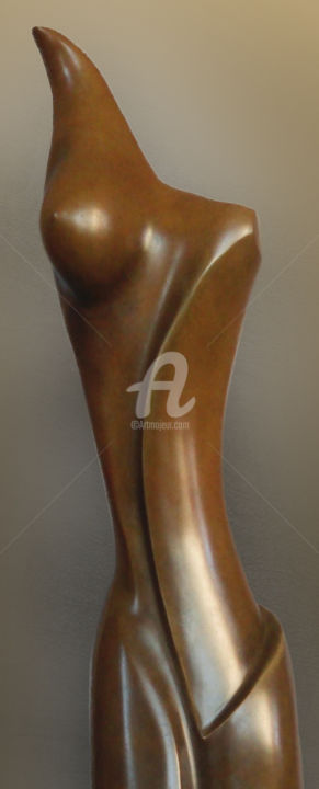 Scultura intitolato "mangalor-bronze03-1…" da Franceleine Debellefontaine, Opera d'arte originale