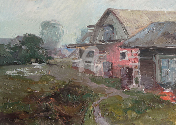 Pintura titulada "Foggy Day" por Mark Kremer, Obra de arte original, Oleo