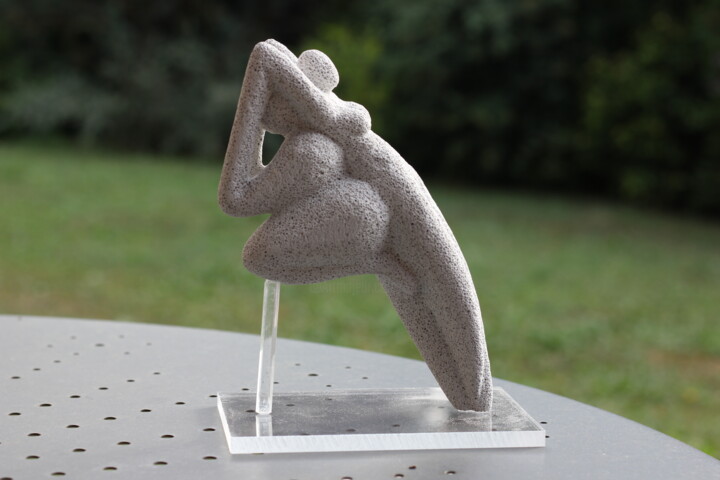 Scultura intitolato "Couple SF" da Max Bernard, Opera d'arte originale, Pietra