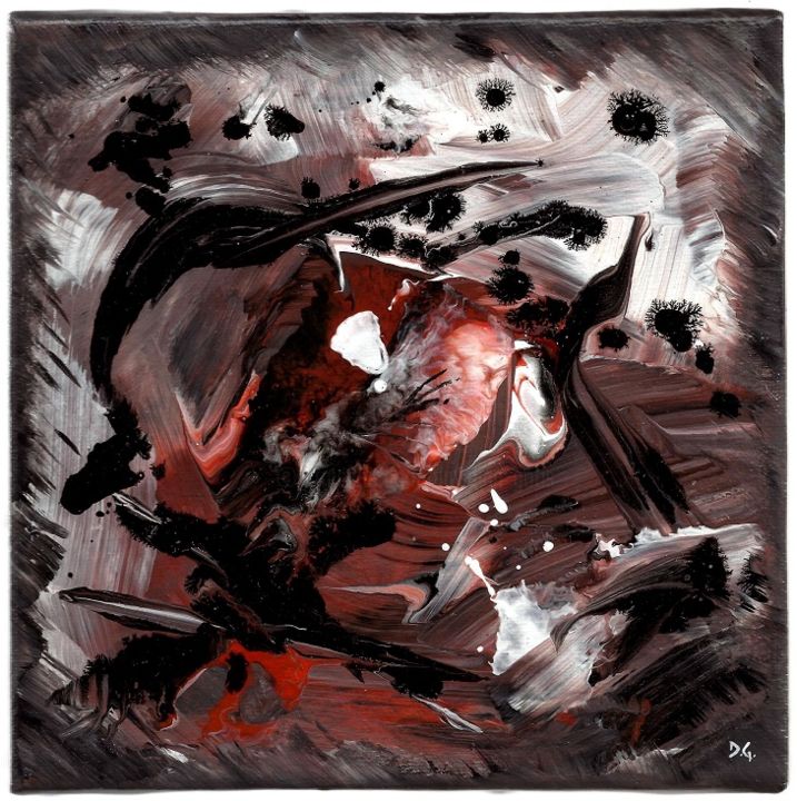 绘画 标题为“L'oiseau de Feu (Th…” 由Davidian Gotis Abstraction Abstraite, 原创艺术品, 丙烯
