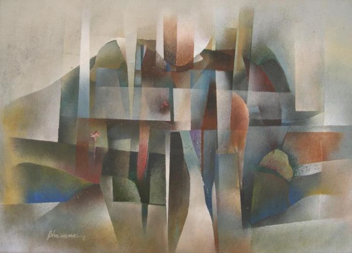 "Dahlia" başlıklı Tablo Bhawana Choudhary Chandra tarafından, Orijinal sanat, Petrol