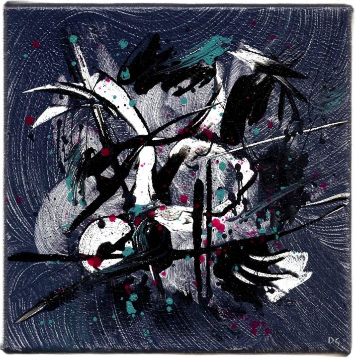 Peinture intitulée "Pulsion (Impulse) -…" par Davidian Gotis Abstraction Abstraite, Œuvre d'art originale, Acrylique