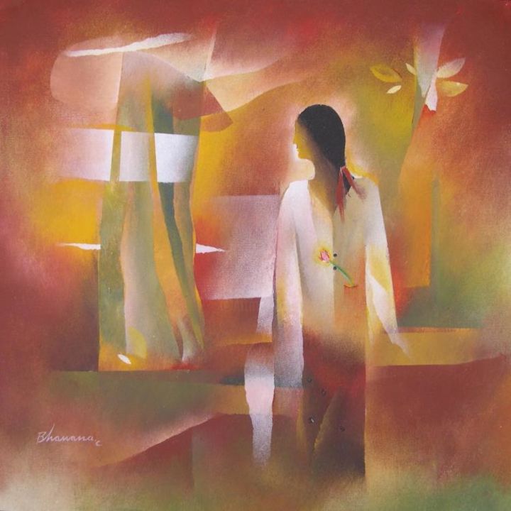 "Blooming" başlıklı Tablo Bhawana Choudhary Chandra tarafından, Orijinal sanat, Petrol