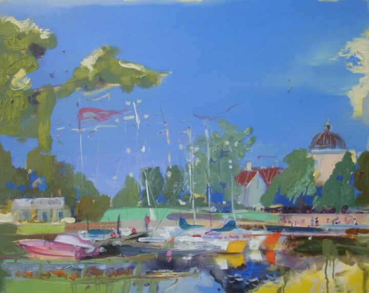 city harbour 006 绘画, 31.5x39.4 in