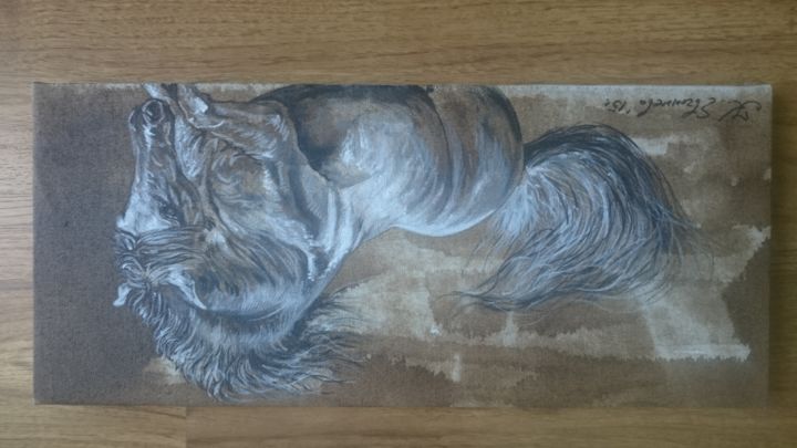 Horse spirit 1 绘画, 7.9x15.8 in
