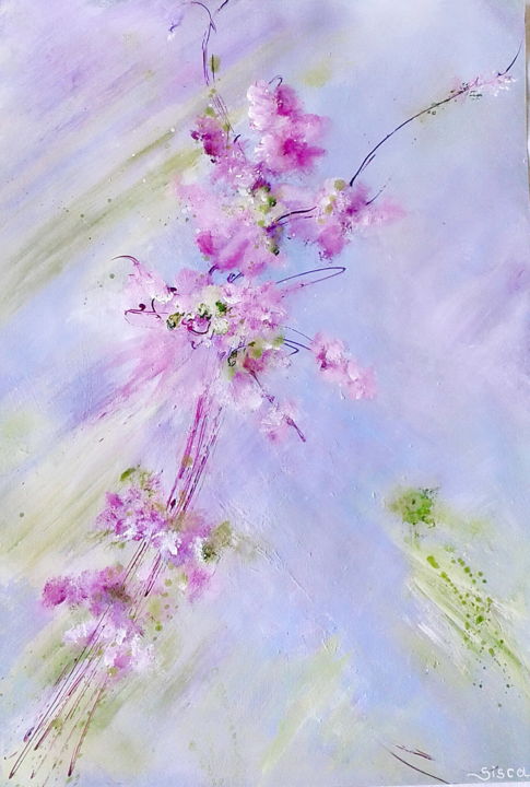 Painting titled "danseuse 2" by Sisca Couleurs, Original Artwork, Acrylic