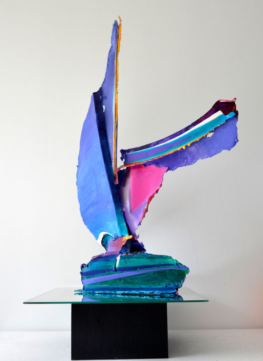 Voiles sur la côte 雕塑, 23.6x6.7 in