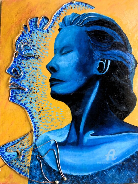 Femme bleu