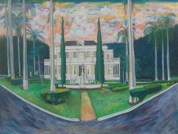 Devon House 绘画, 18x24 in