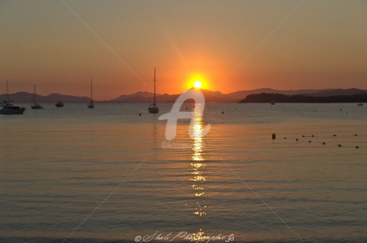 Photography titled "Coucher de soleil s…" by Shali Photographie, Original Artwork