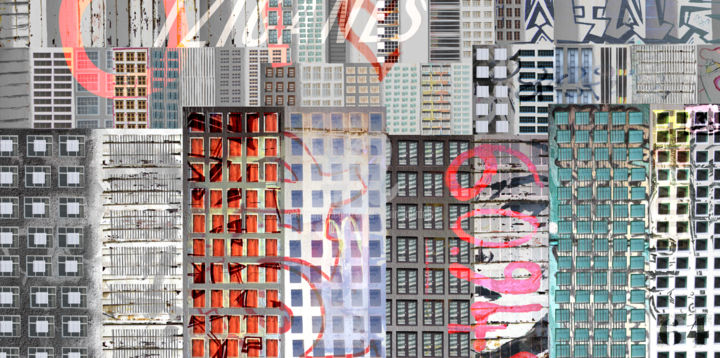 CityN°64#6094# Фотография, 23,6x47,2 in