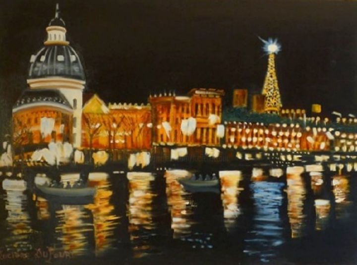 Peinture intitulée "N14- Les Invalides…" par Lucien Dufour, Œuvre d'art originale, Huile